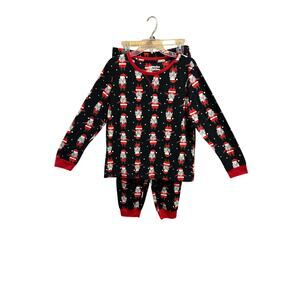 Jammie’s for your Families Santa Claus PJ set Women’s Size L Fleece